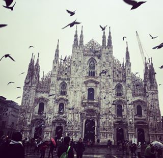 birds duomo milan ontheroad travel2017